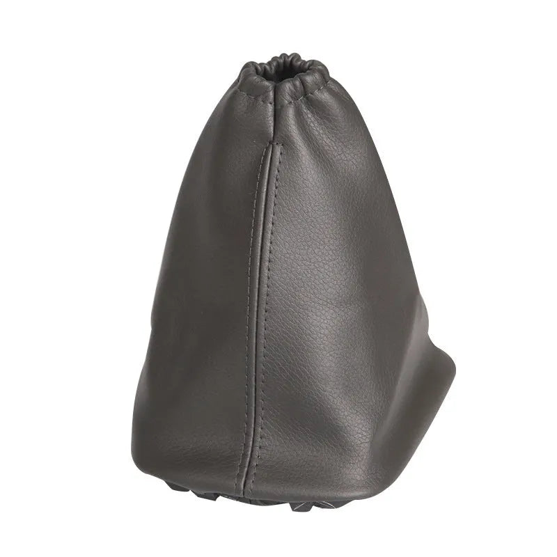 Black leather car gear lever dirt-proof dust cover for Toyota Corolla