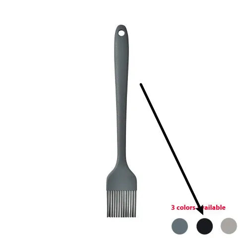 12-piece silicone kitchen utensil set with rotating storage bucket in black, includes spatula, ladel, and cooking tools