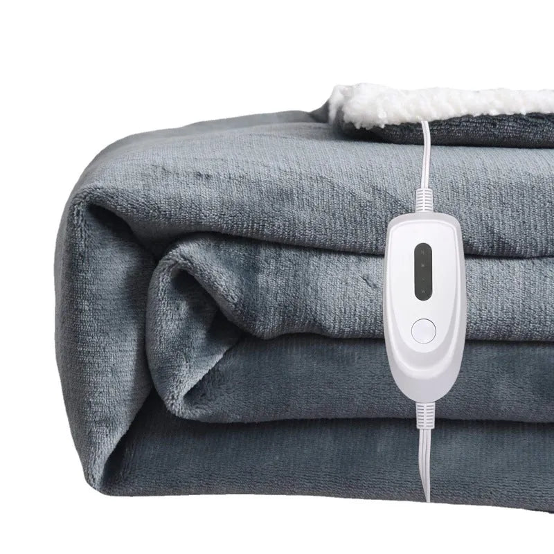 USB electric heating blanket with intelligent temperature control in flannel fabric