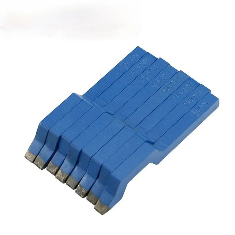 Curved character steel stamping tool for jewellery, made from 45 steel with heat treatment, for rings and bracelets.