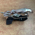 Car mobile phone holder with rotatable bracket in black, gold and silver ABS plastic