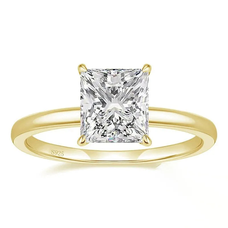 A simple geometric round ring made from 925 sterling silver, shown in gold, rose gold, and silver colour options.