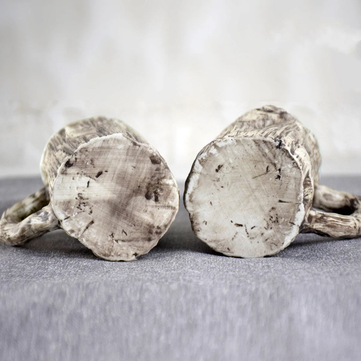 300ml porcelain hot bark mug with irregular shape and creative single-layer ceramic design