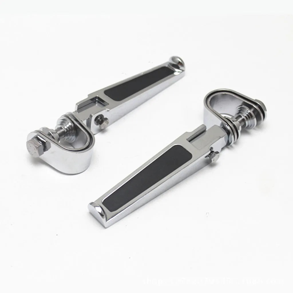 Aluminium alloy motorcycle gear shift pedal lever with rubber grip in silver finish