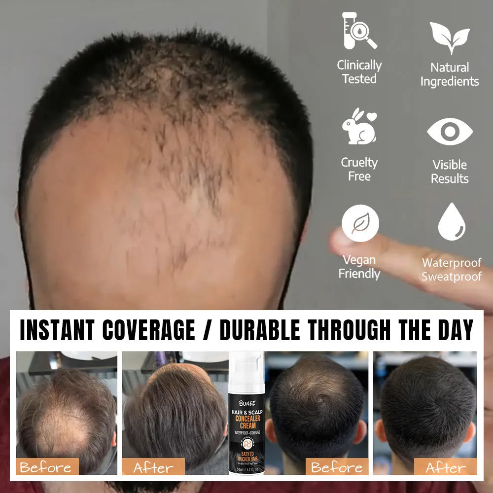 30 ml hair thickening pomade jar for scalp concealer application on thinning hair