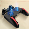 H10 mobile game cooling controller with touch screen and built-in power bank for phones.