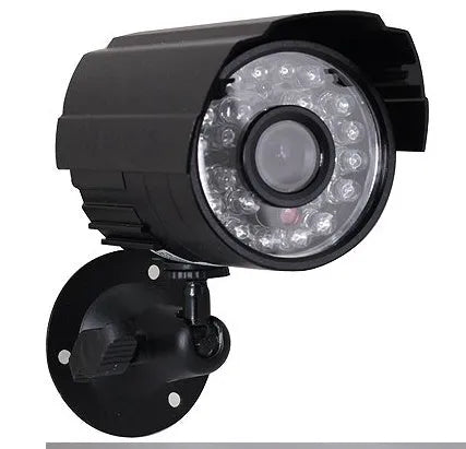 CMOS surveillance camera with 36 infrared LEDs, 1000TV lines resolution, and DC 12V power for night vision security monitoring