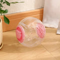 11.5cm ABS slow feeding ball for cats in blue, pink, or white with visible food bin