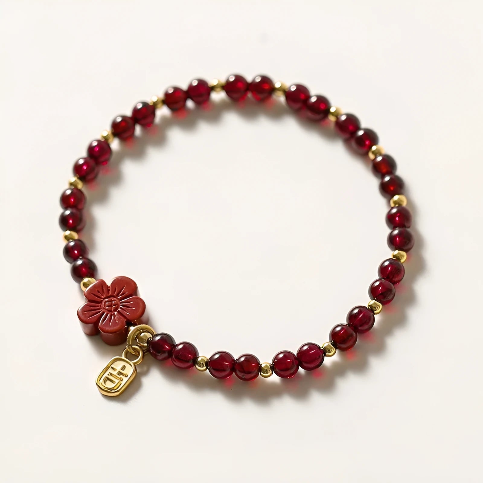 Women's geometric crystal bracelet with elastic rope in simple style
