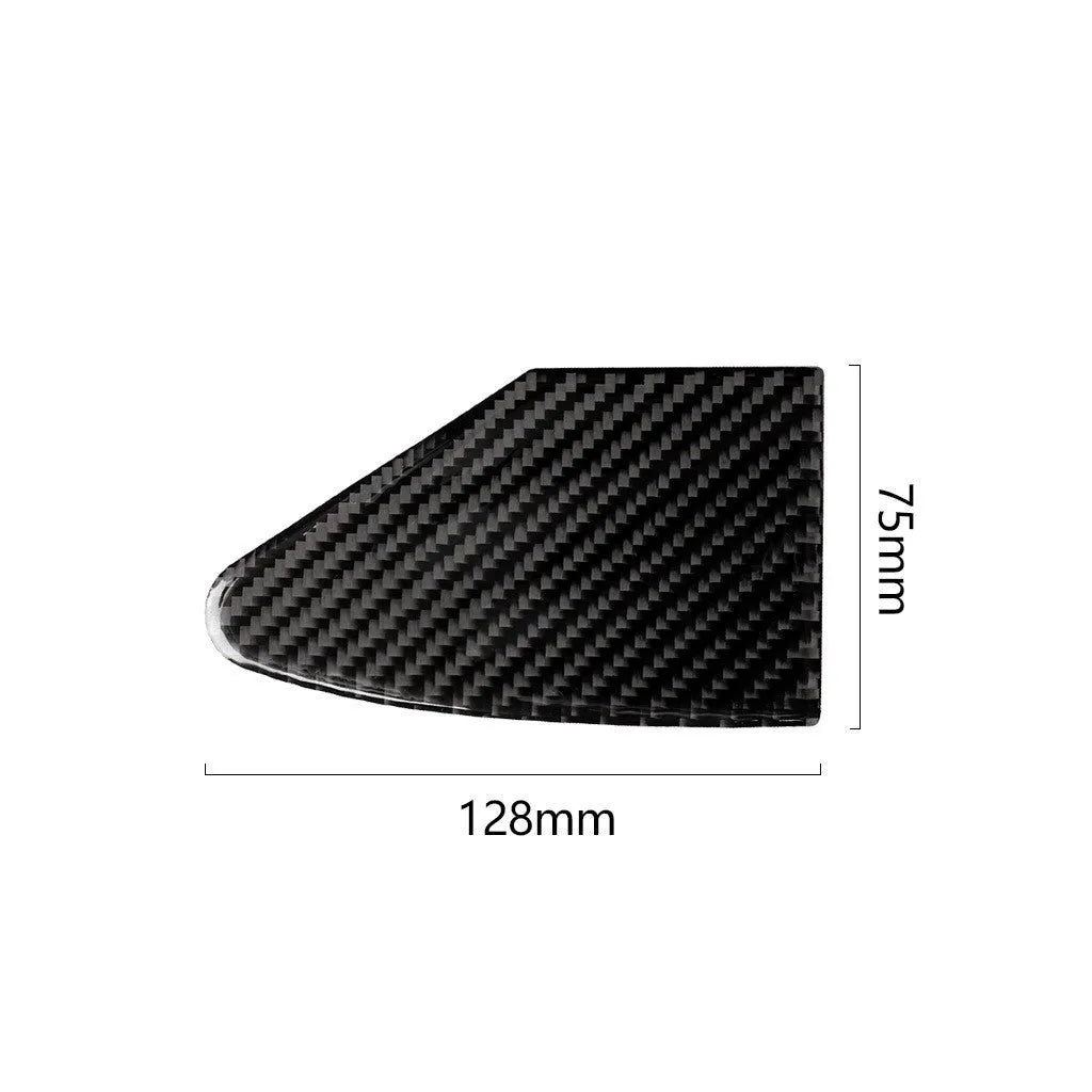 Carbon fibre texture decorative sticker for vehicle USB charging port panel with 3M adhesive backing