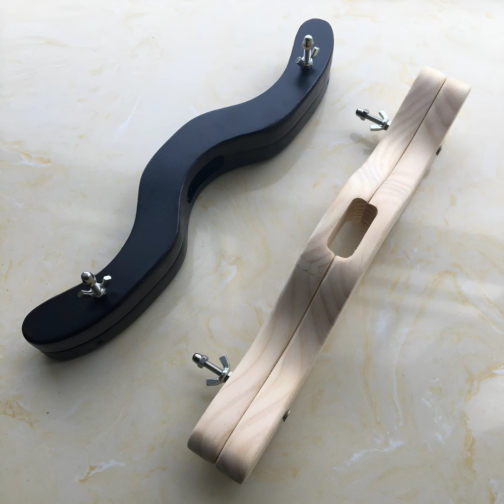 Creative Household wooden clip toy in wood colour and black finish