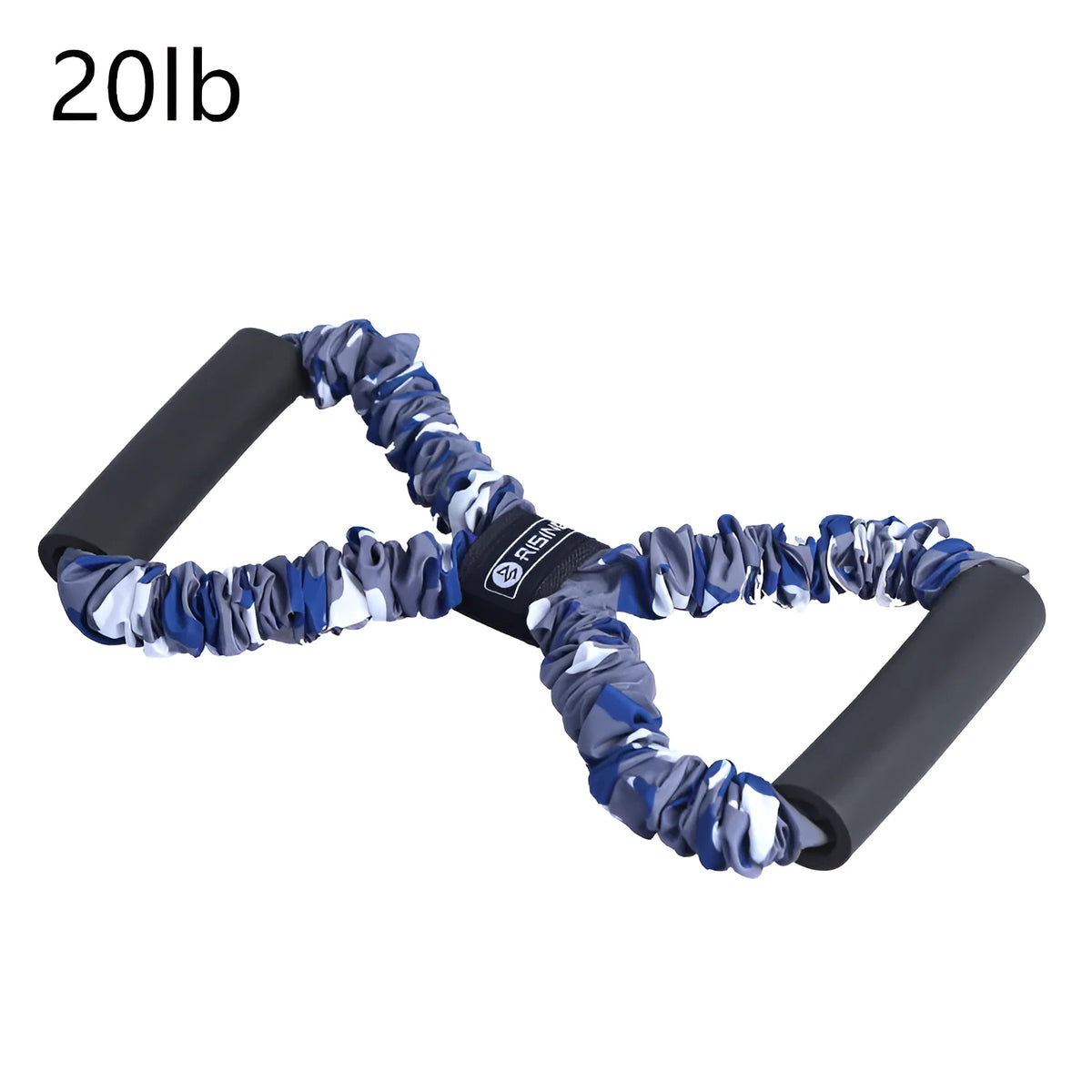 Resistance band chest expander in Blue, Coffee or Red, latex and nylon, about 90 cm, 20/30/40 lb