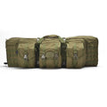 Tactical 45-litre waterproof backpack in khaki plain finish with reinforced 600D fabric exterior