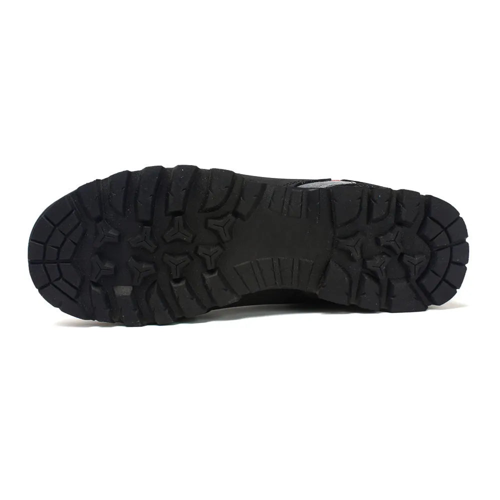 Men's hiking shoes with shock absorber cushioning available in red and yellow sizes 39 to 46