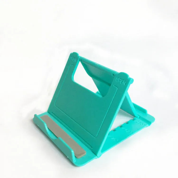 Multifunctional folding ABS stand in white for phone and tablet, 83x71x11mm