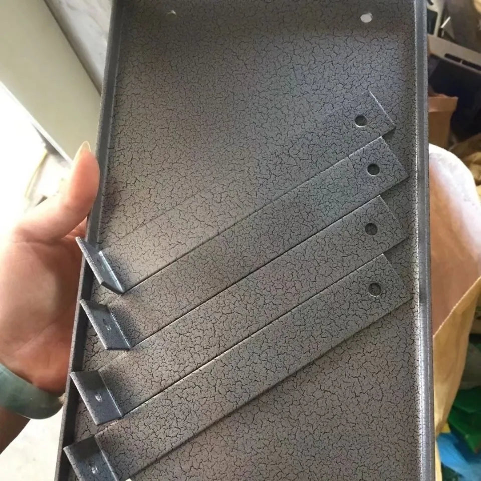 Black iron electric planer flip chip bracket measuring 285mm length for inverted mounting