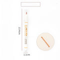 Stereo double line two-colour highlighter pen with 0.5mm tip for student text marking