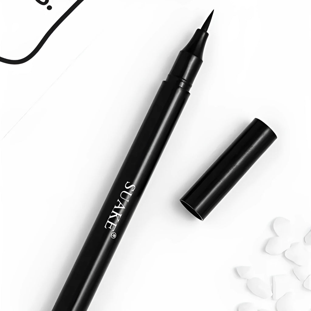 1.5g black liquid eyeliner with quick-drying waterproof formula for defined eye outlines