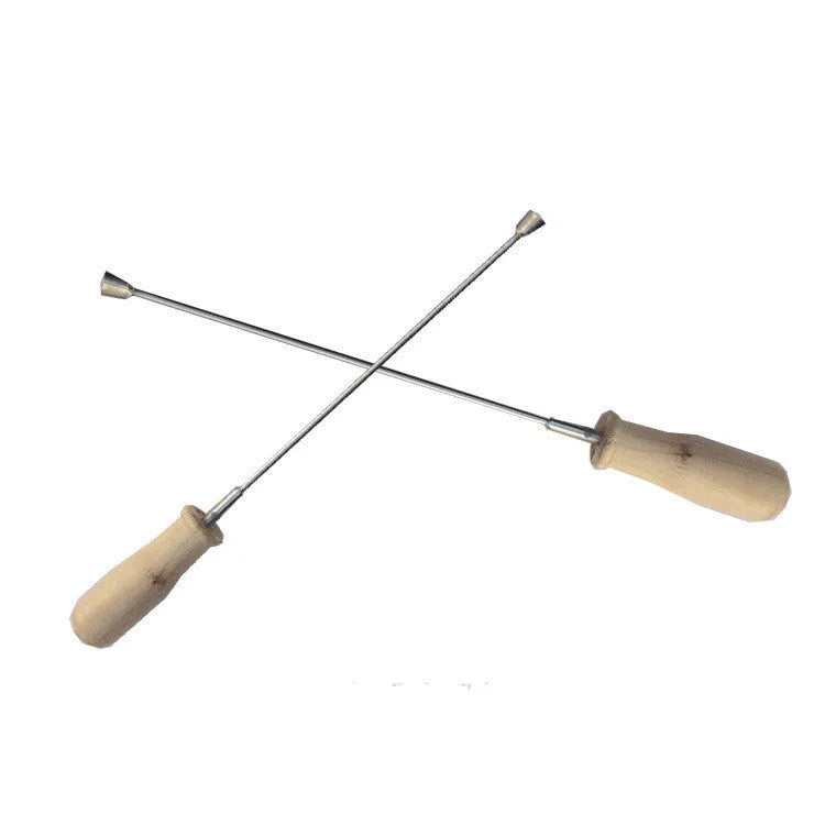 Cui's piano tuning tool with coloured wooden handle and large cable tuning for action machine repair, SET1 colour option.