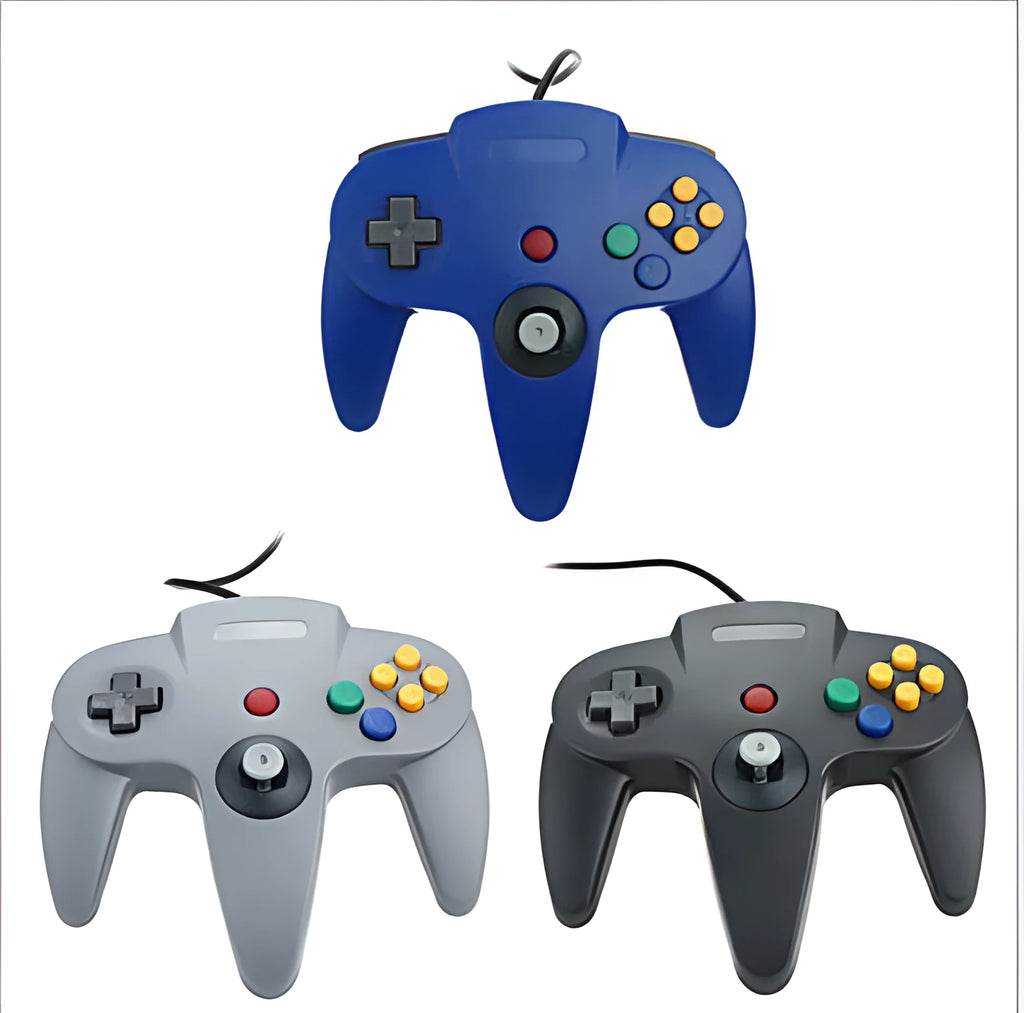 USB N64 computer game handle for Windows PC in multiple colour options