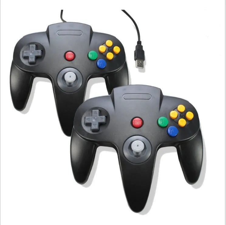 USB N64 computer game handle for Windows PC in multiple colour options