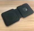 White foldable magnetic wireless charging dock showing dual charging pads and Type-C port