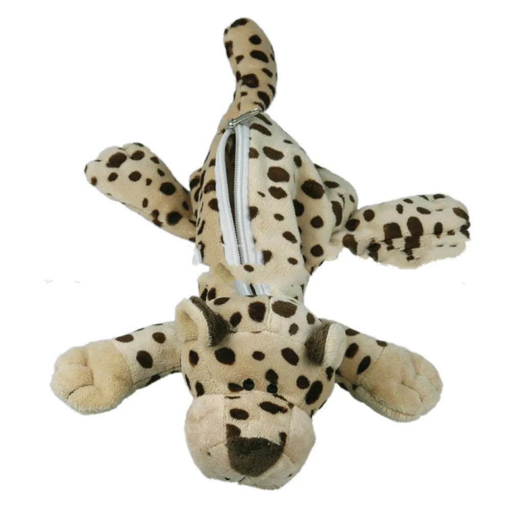 Soft plush Korean cartoon animal pencil case for children with various animal designs