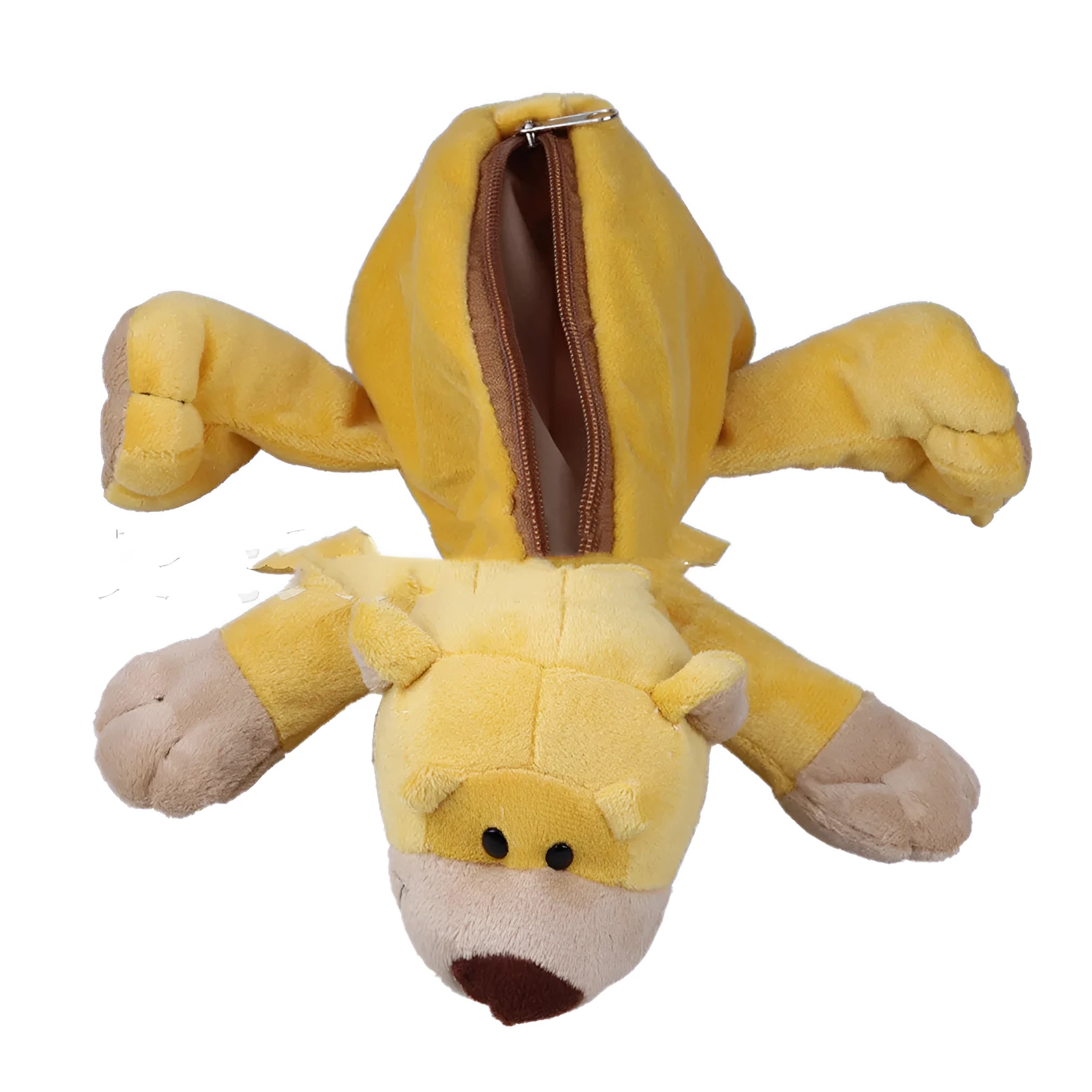 Soft plush Korean cartoon animal pencil case for children with various animal designs