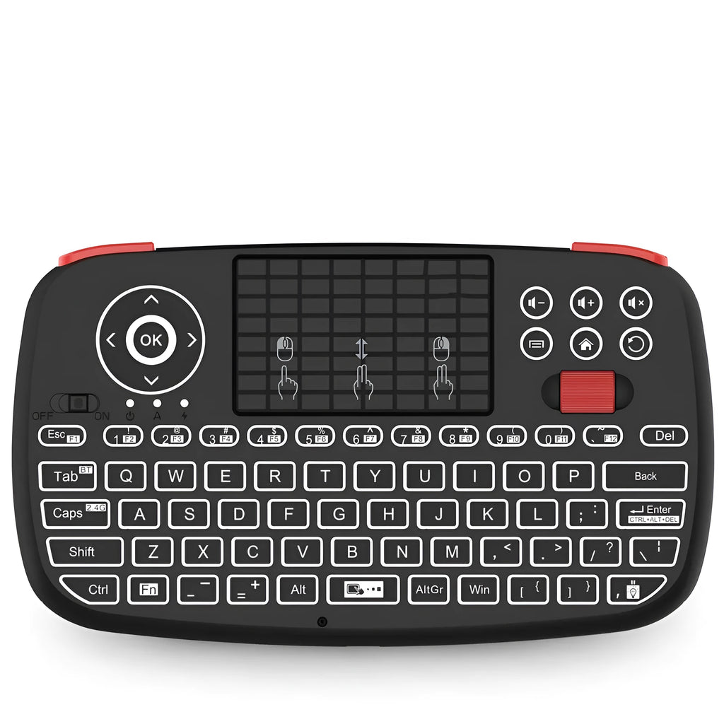 Dual mode Bluetooth 2.4G wireless mini keyboard for mobile phone and notebook - black compact design