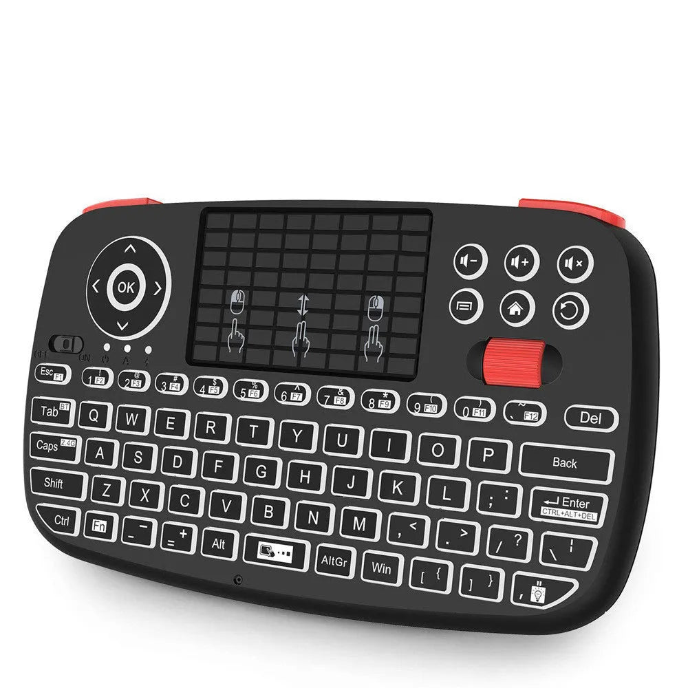 Dual mode Bluetooth 2.4G wireless mini keyboard for mobile phone and notebook - black compact design