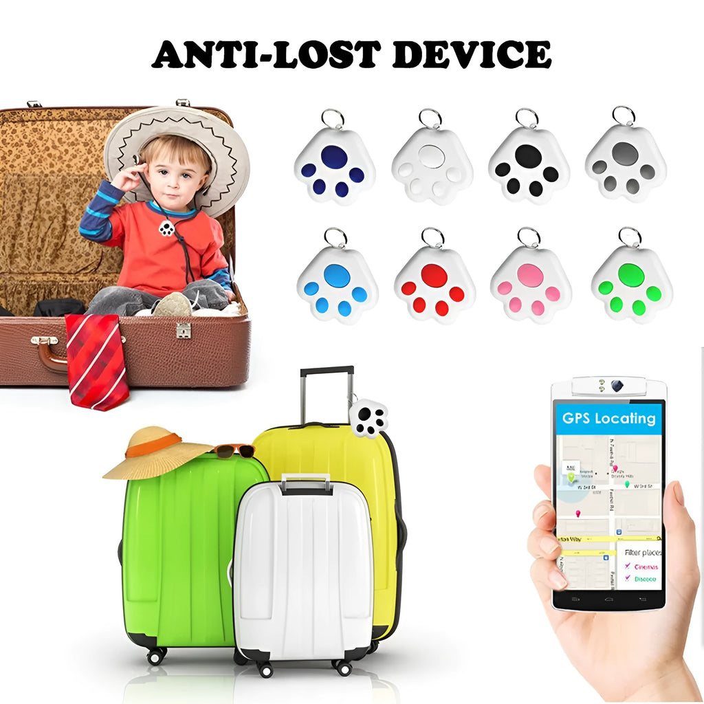Dog brand Bluetooth anti-lost tracker pendant in multiple colours with selfie remote function.