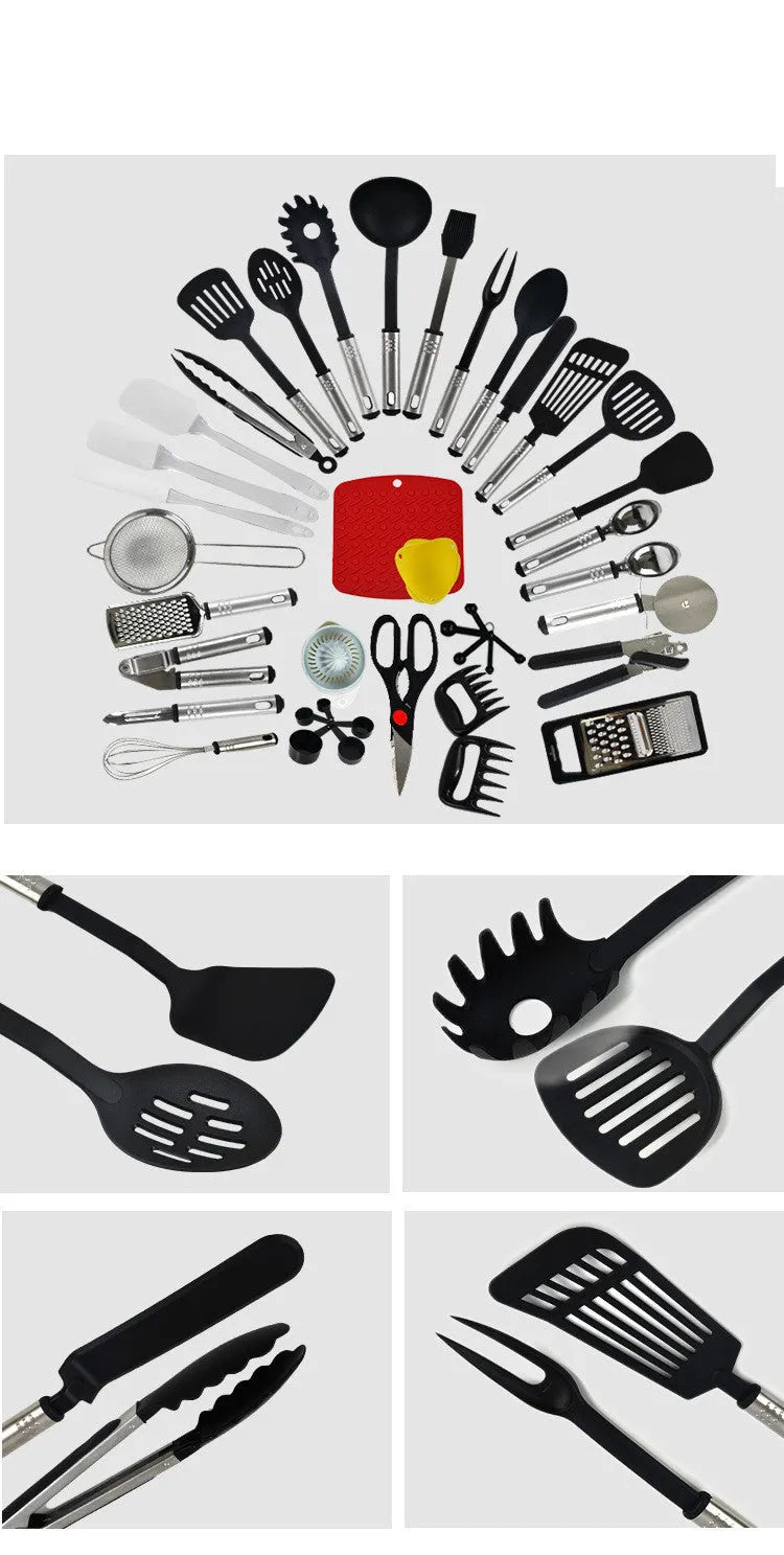 44-piece nylon kitchen utensils set in light luxury style colour SET1