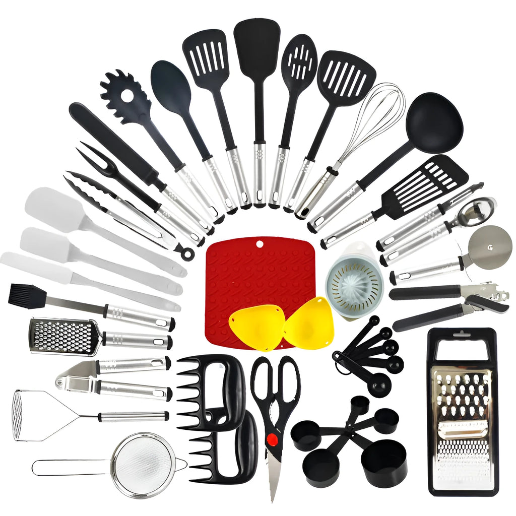 44-piece nylon kitchen utensils set in light luxury style colour SET1