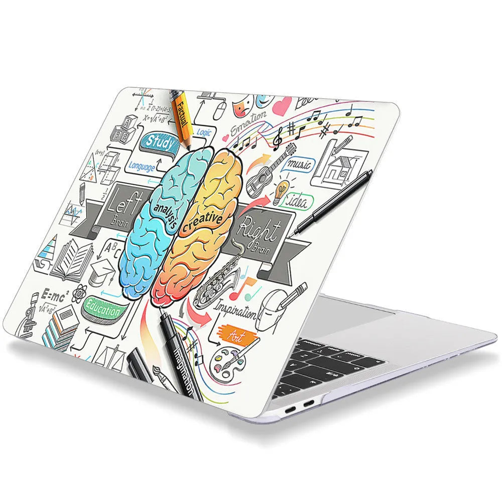 MacBook protective shell case in multiple colours, compatible with various MacBook Air and Pro models.