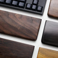 Black walnut solid wood hand rest for mechanical keyboard 300mm wrist support