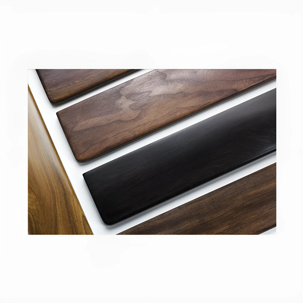 Black walnut solid wood hand rest for mechanical keyboard 300mm wrist support