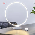 White Full Moon table lamp with remote control showing adjustable colour temperature and RGBW lighting options