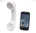 Bluetooth wireless retro microphone phone headset in various colours with hanging ear design