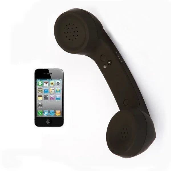 Bluetooth wireless retro microphone phone headset in various colours with hanging ear design