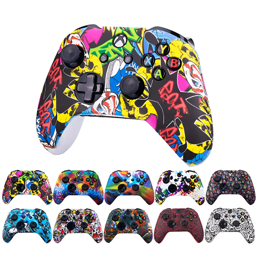 Camouflage silicone protective cover for Xbox One controller with soft grip surface and precise cut-outs