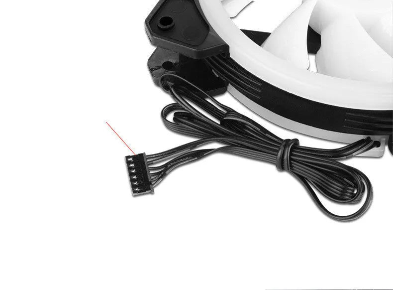 Camouflage-themed 12cm PC cooling fan with RGB LEDs on fan blades and frame.