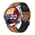 Waterproof sports smart bracelet with 1.28-inch circular screen on silicone wristband