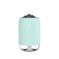 Magic Flame ultrasonic humidifier and aroma diffuser in white, light blue or pink column design.
