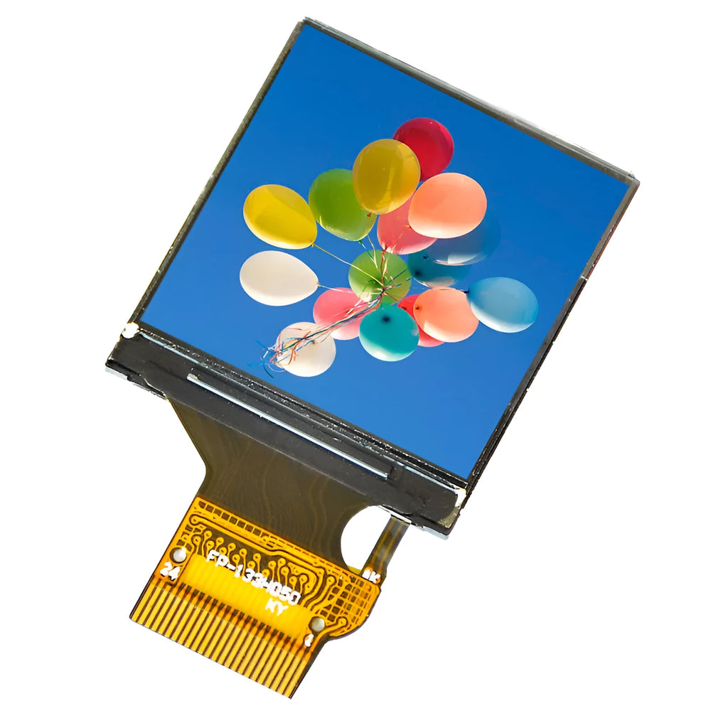1.3 inch IPS LCD display module with 240x240 square resolution and 18-pin connector