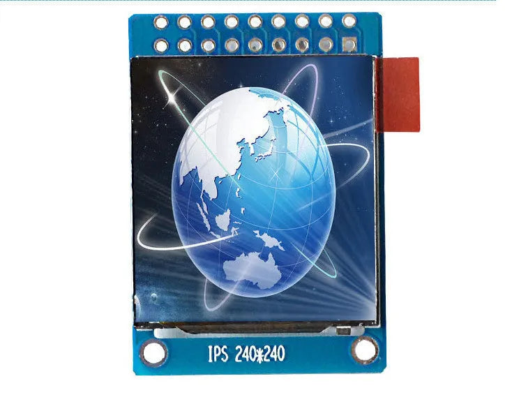 1.3 inch IPS LCD display module with 240x240 square resolution and 18-pin connector