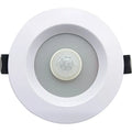 Infrared body sensing LED down light with motion detection for automatic lighting in indoor spaces