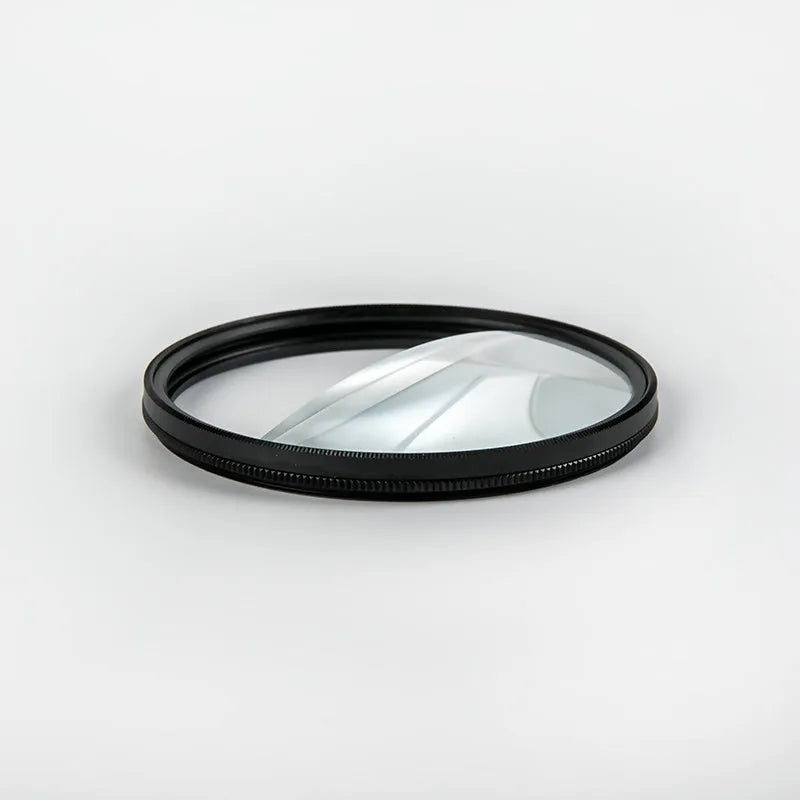 77mm half moon mirror split focus SLR camera filter with rotatable ring for creative photography effects