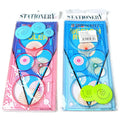 Hollow wreath template set plastic drawing stationery ruler set with assorted colour templates