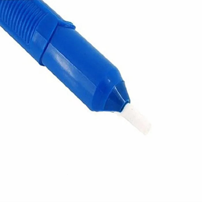 Manual solder sucker gun in blue, gold, or silver with temperature adjustment display