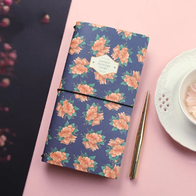 Soft cover hand account book notebook with simple style design in one of five colour options